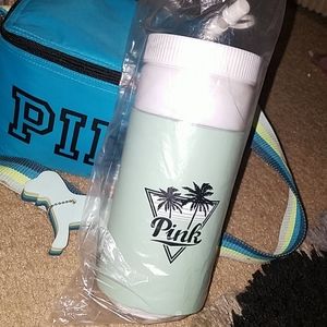 Pink mint sea green water bottle brand new